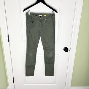 Indigo Rein Olive Green Slim Jeans